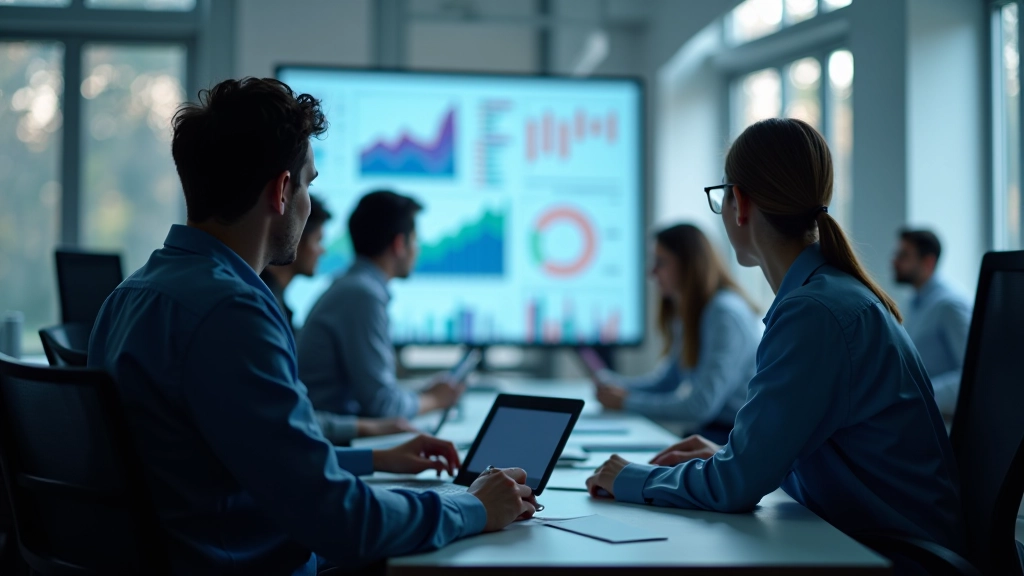 Demografische Analysen in modernem Büro